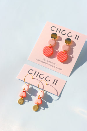 TWO TONE EARRINGS