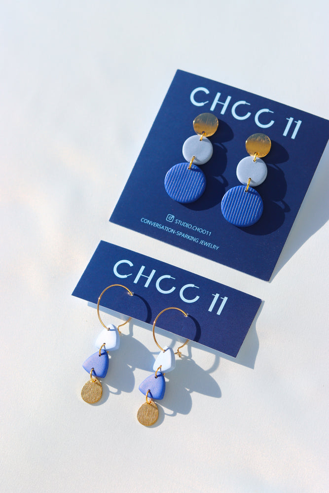 TWO TONE EARRINGS