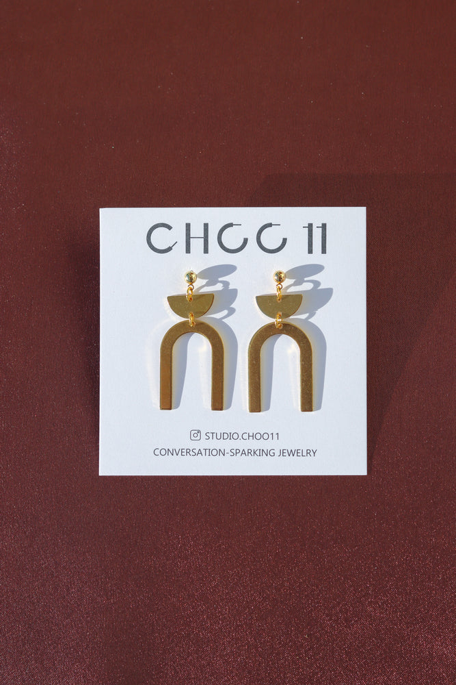 Z-BRASS EARRING 02