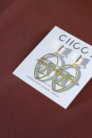 Z-BRASS EARRING 22