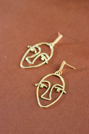 Z-BRASS EARRING 22