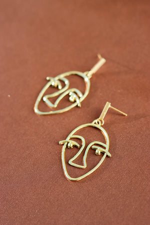 
            
                Load image into Gallery viewer, X ALLOY FACE EARRING 22
            
        